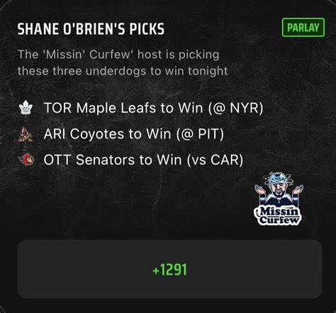 nhl parlay today|best parlay bets today nhl.